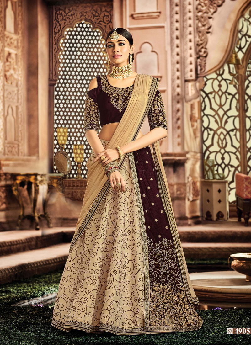 Mahotsav Moh Manthan Padmavat Latest Heavy Designer Wedding Wear Silk Velvet Cord And Zari Embroidery Flocking Fancy Lahenga Style Saree Collection